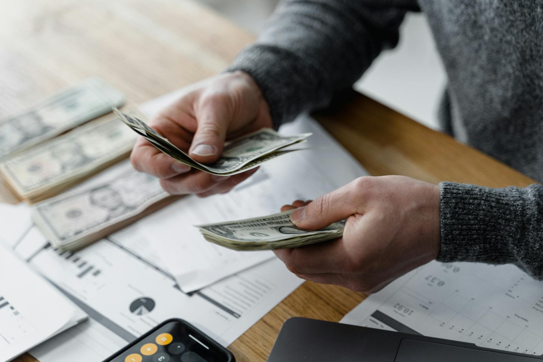 A side-by-side comparison of two budget methods